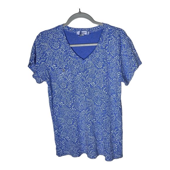 fresh produce Tops - Fresh Produce Tee Shirt Womens XL Floral V Neck Pocket Cotton Stretch